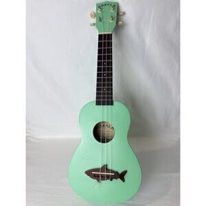 Makala MK-SS/GRN Green Shark Soprano Ukulele Vibrant Color, Authentic Makala